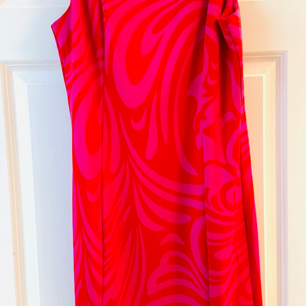 MICHAEL Michael Koees Red and Pink Dress